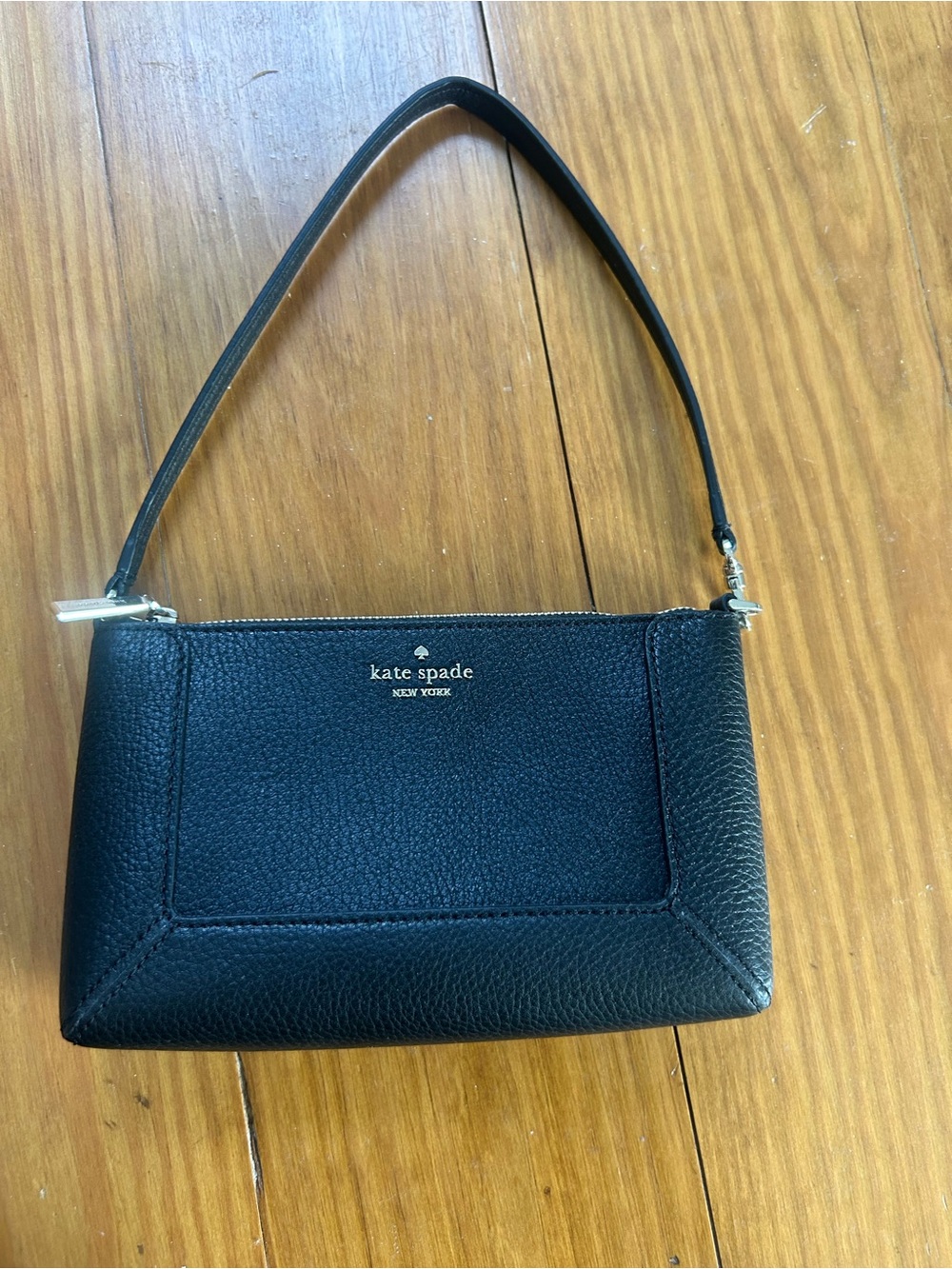 kate spade Black Pebbled Leather Mini Shoulder Bag